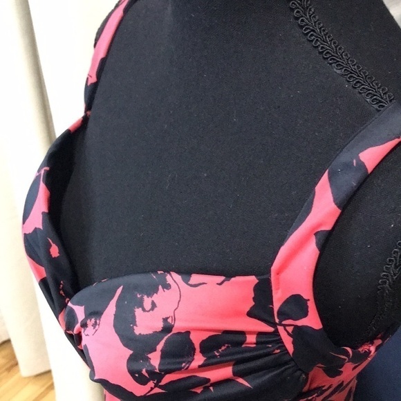 Soma Women's Underwire Swim Tankini, 34D, Red & Black - Picture 3 of 11